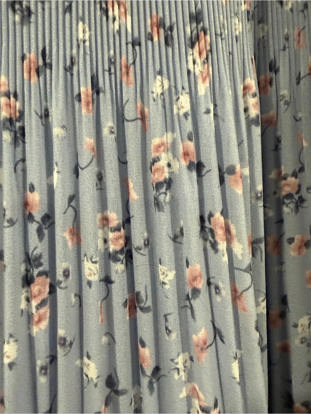 NWT Blue floral stunning matching shirt and skirt set